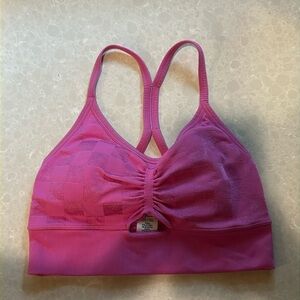 Pink checkered joy lab sports bra size xs